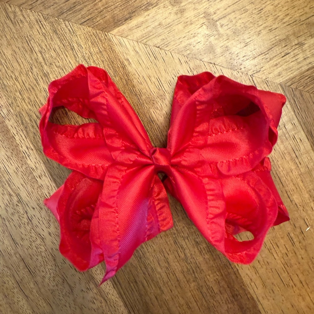 Red Bow Hair Accessory